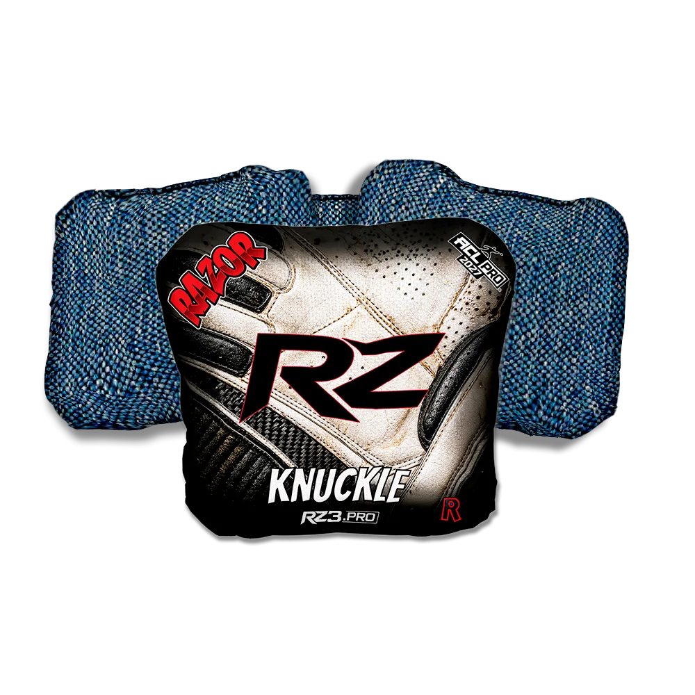 Knuckle PRO Clutch RZ Blue Back Cornhole Bags