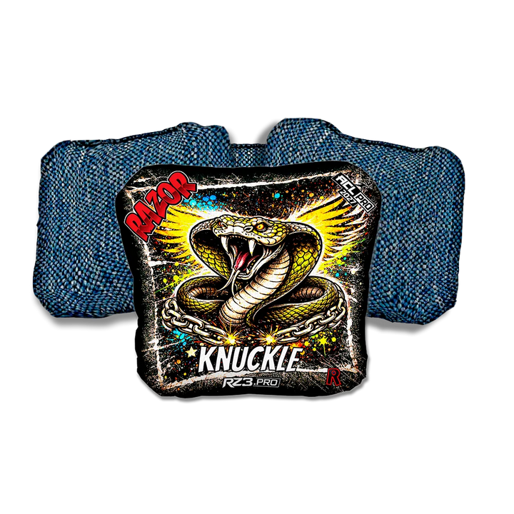 Knuckle PRO Cobra RT Blue Back Cornhole Bags