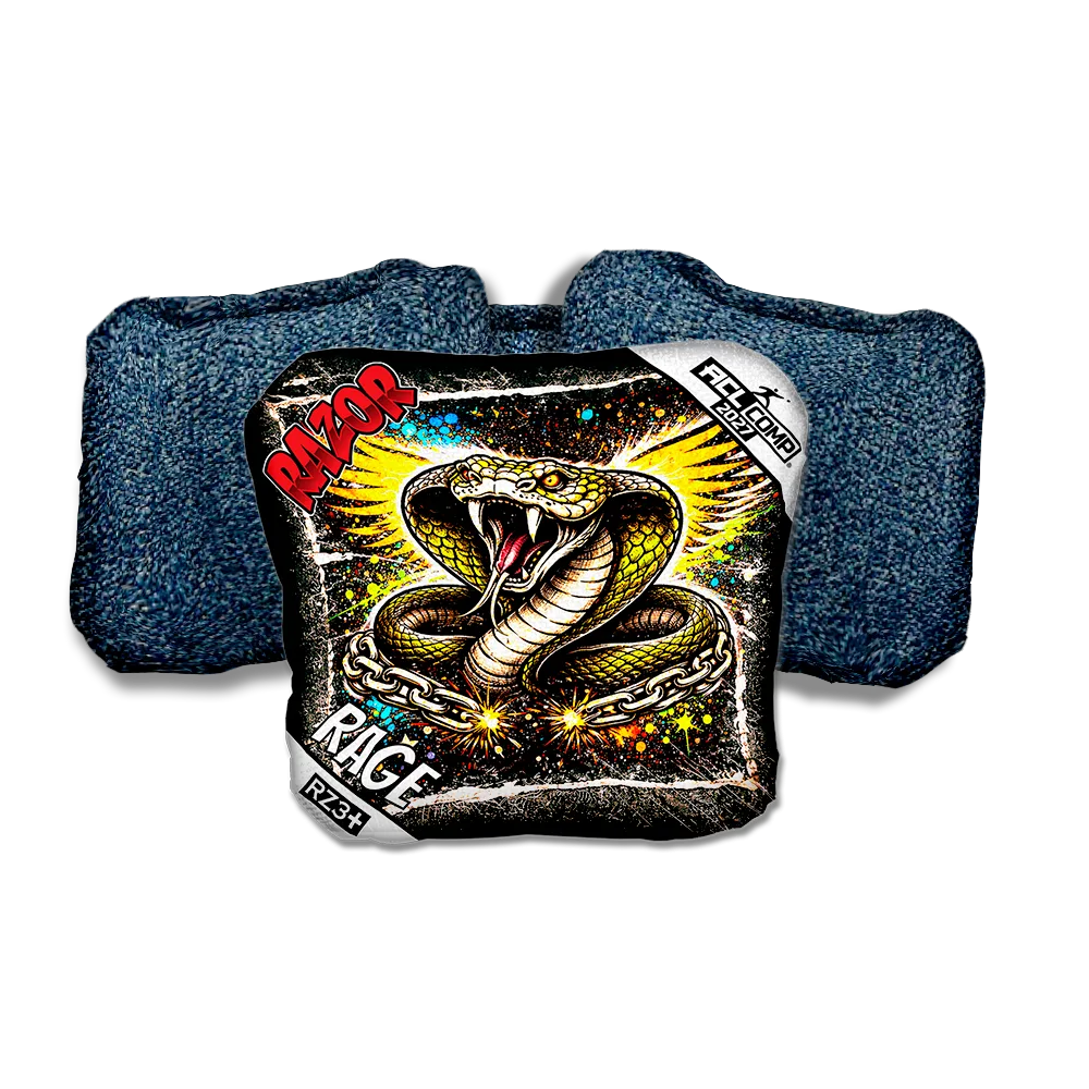 Rage COMP Cobra RT Blue Back Cornhole Bags
