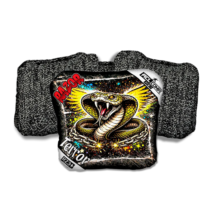Terror COMP Cobra RT Black Back Cornhole Bags