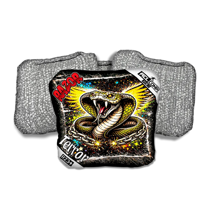 Terror COMP Cobra RT Silver Back Cornhole Bags