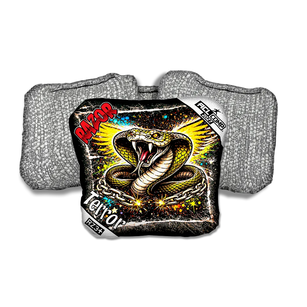 Terror COMP Cobra RT Silver Back Cornhole Bags