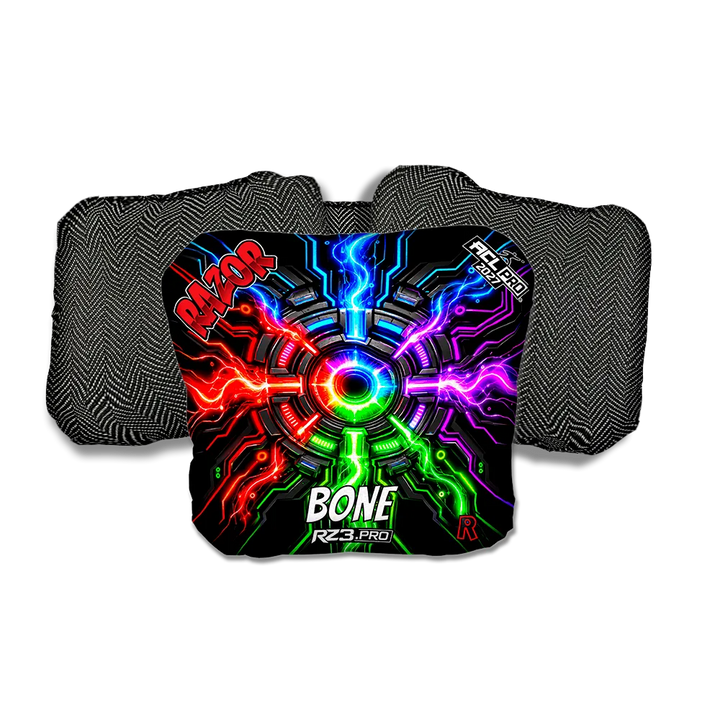 Bone PRO Connected Black Back Cornhole Bags