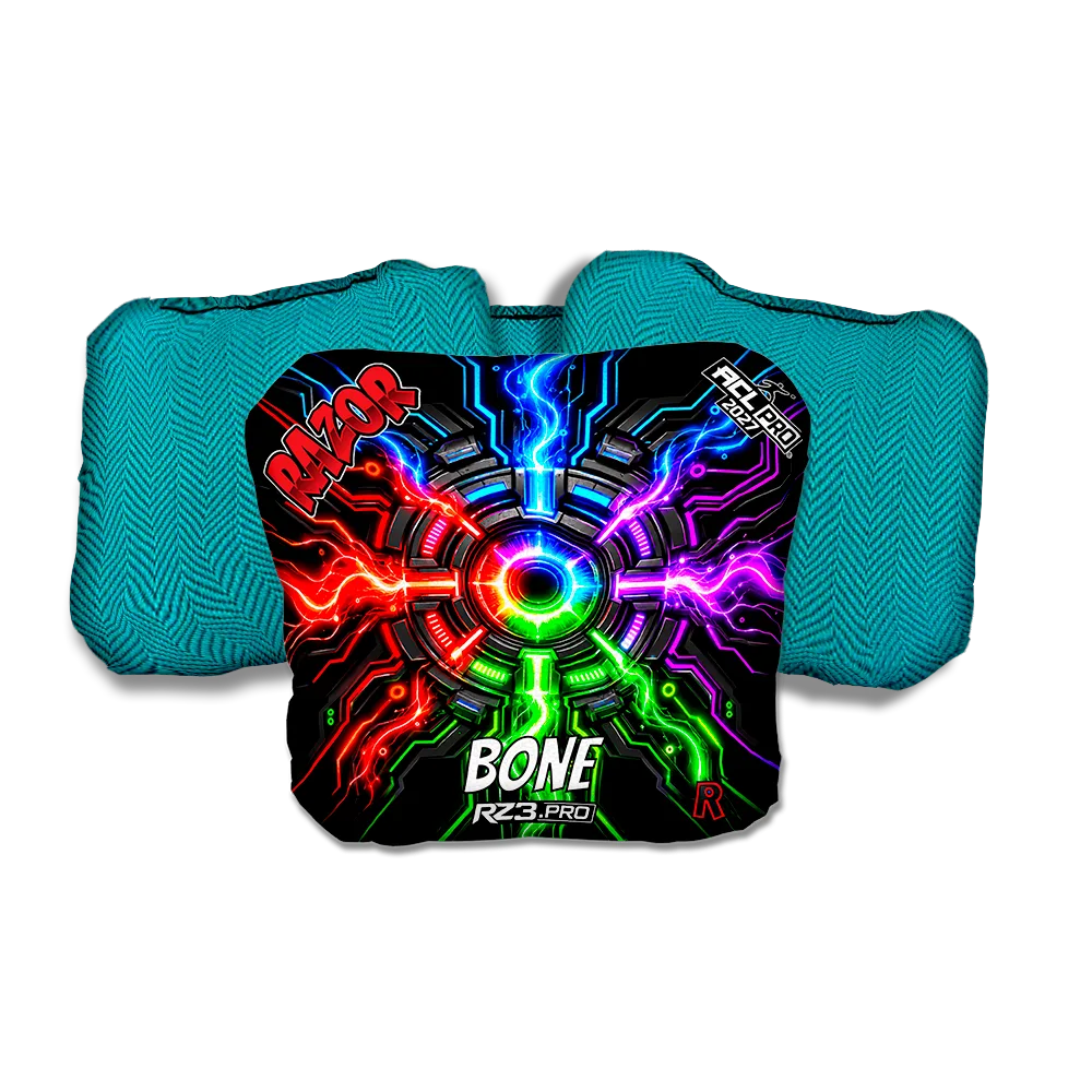 Bone PRO Connected Teal Back Cornhole Bags