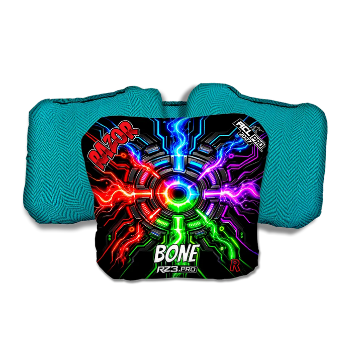 Bone PRO Connected Teal Back Cornhole Bags