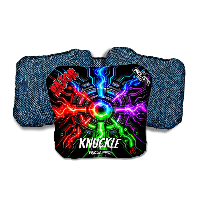 Knuckle PRO Connected Blue Back Cornhole Bags