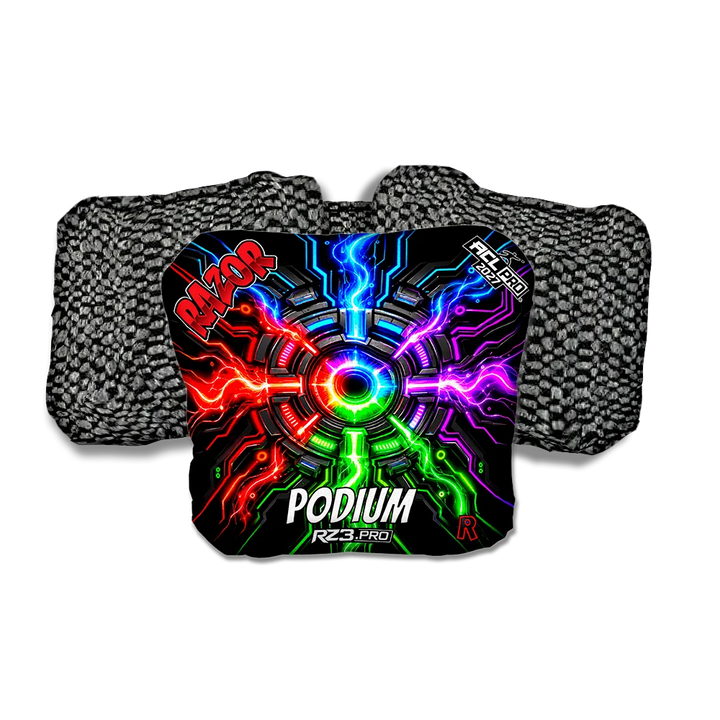 Podium PRO Connected Black Back Cornhole Bags