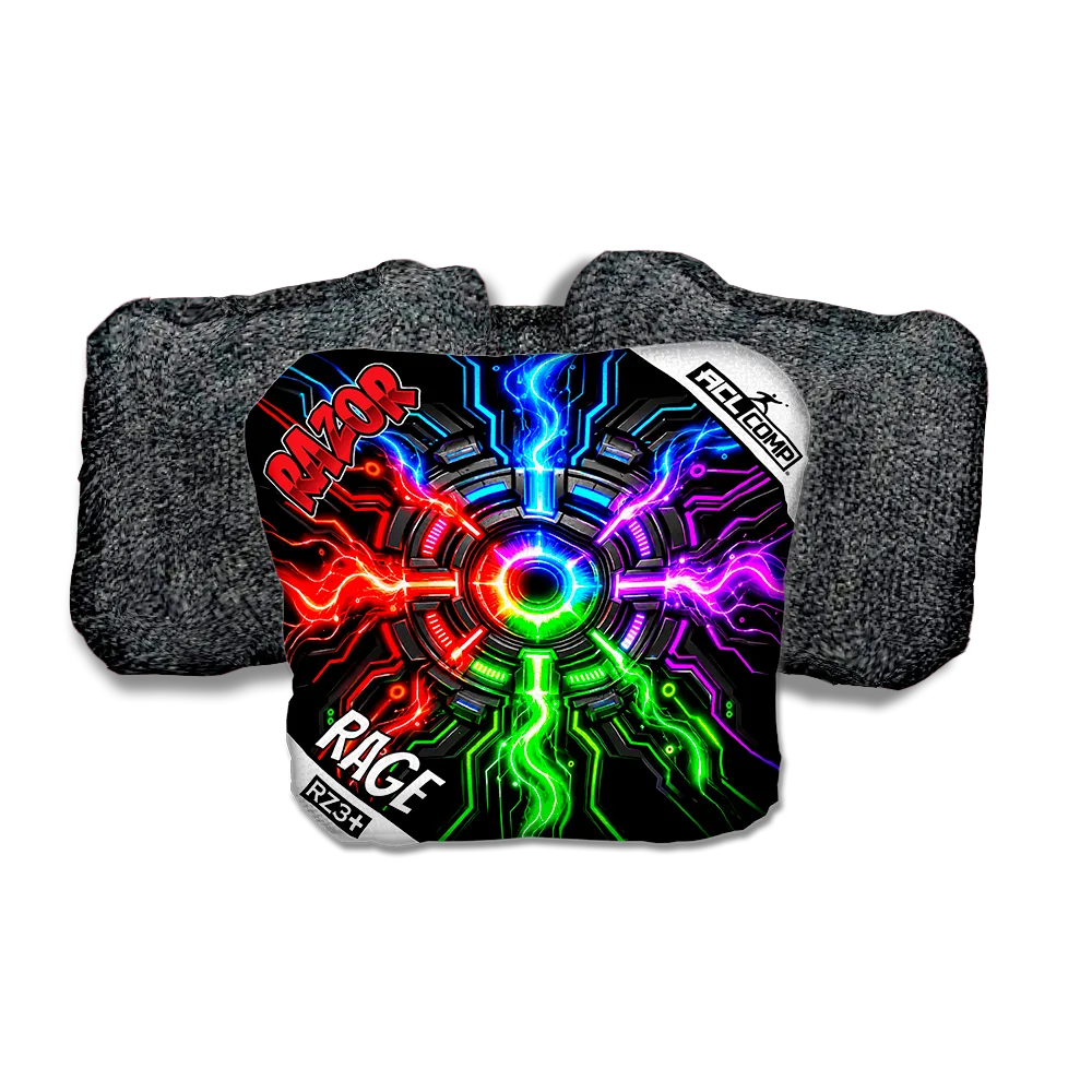Rage COMP Connected Black Back Cornhole Bags