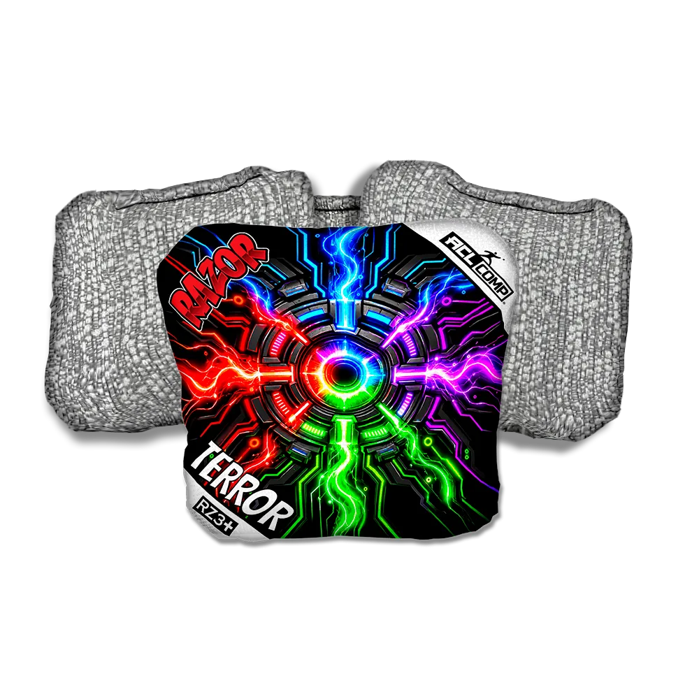 Terror COMP Connected Silver Back Cornhole Bags