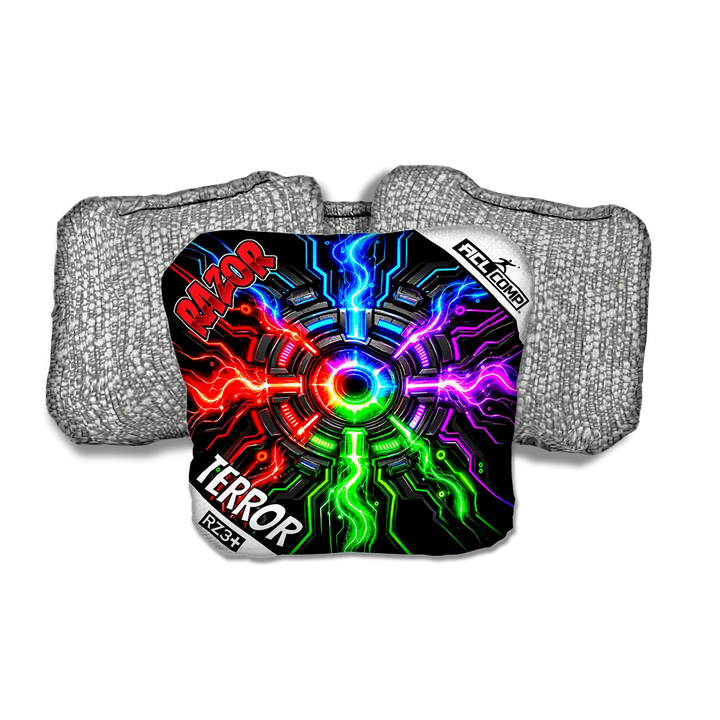 Terror COMP Connected Silver Back Cornhole Bags