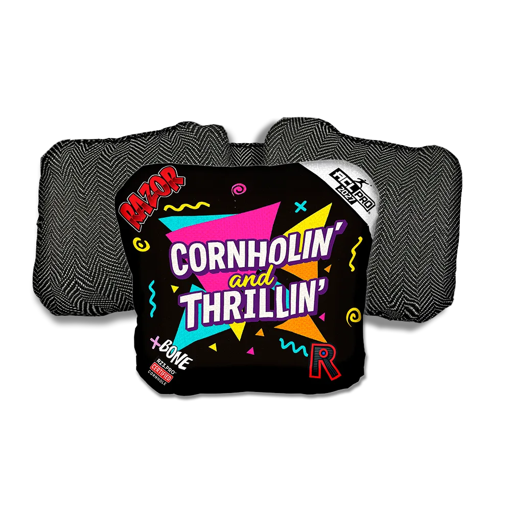 Bone PRO Cornholin Black Back Cornhole Bags
