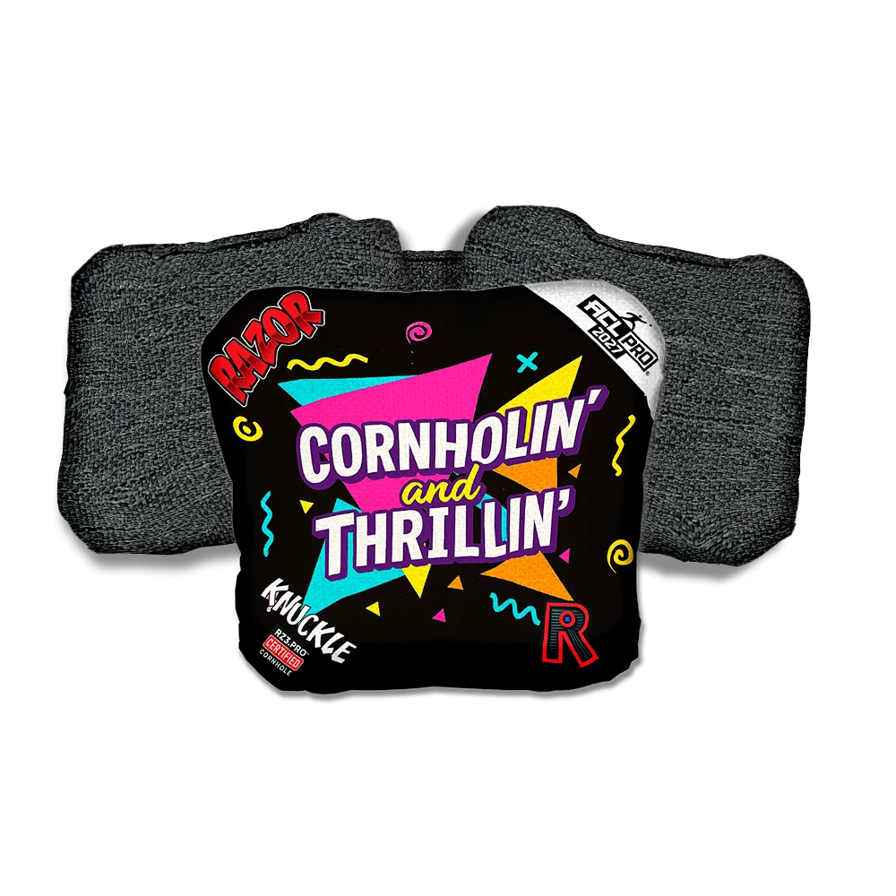 Knuckle PRO Cornholin Black Back Cornhole Bags