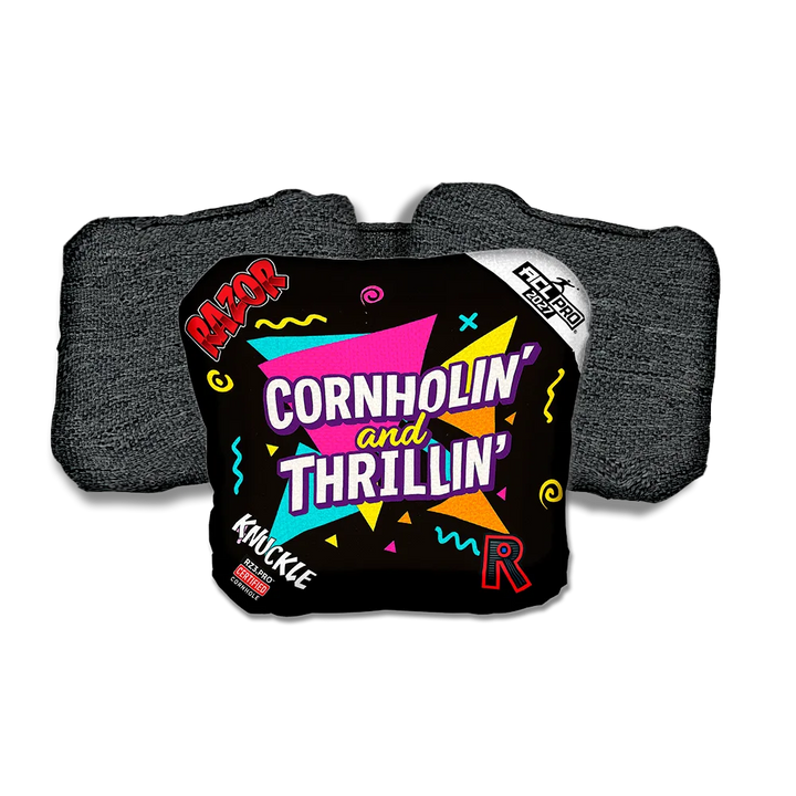 Knuckle PRO Cornholin Black Back Cornhole Bags
