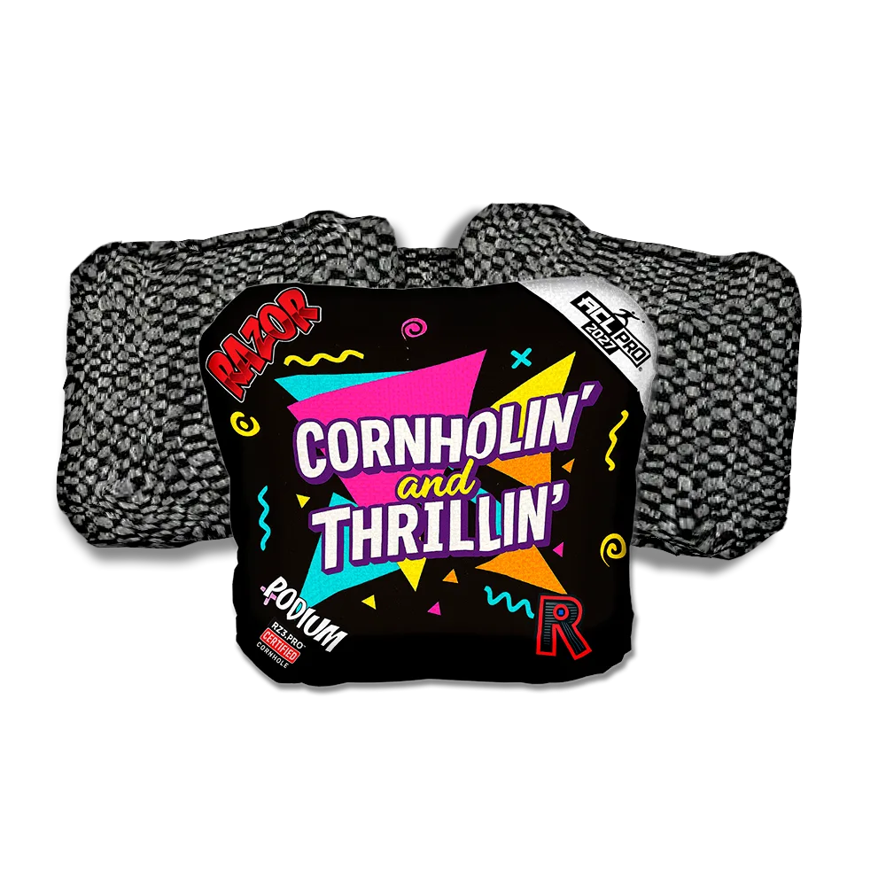 Podium PRO Cornholin Black Back Cornhole Bags