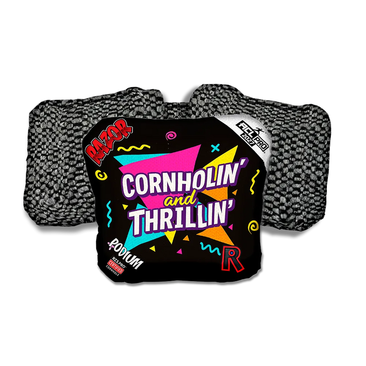 Podium PRO Cornholin Black Back Cornhole Bags