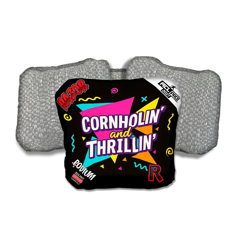 Podium PRO Cornholin Silver Back Cornhole Bags