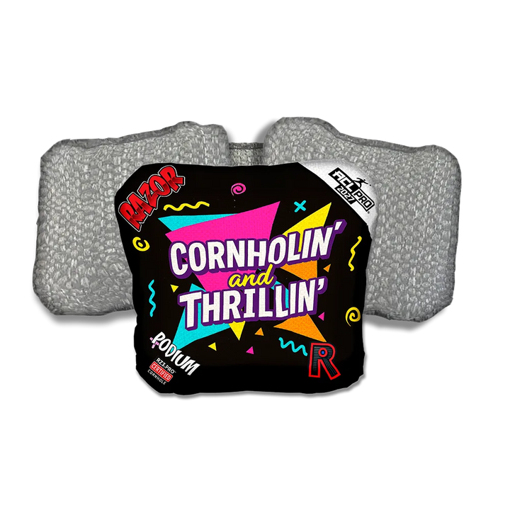 Podium PRO Cornholin Silver Back Cornhole Bags