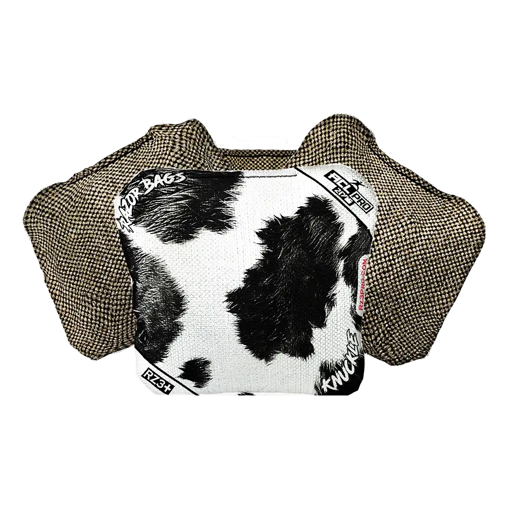Knuckle | Cow Print | ACL PRO Razor Cornhole Bags
