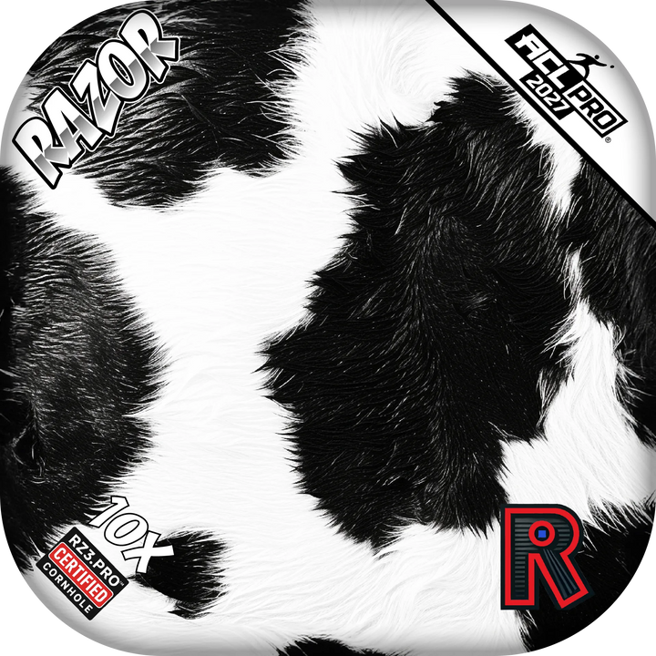 10 X PRO Cow Print Cornhole Bags