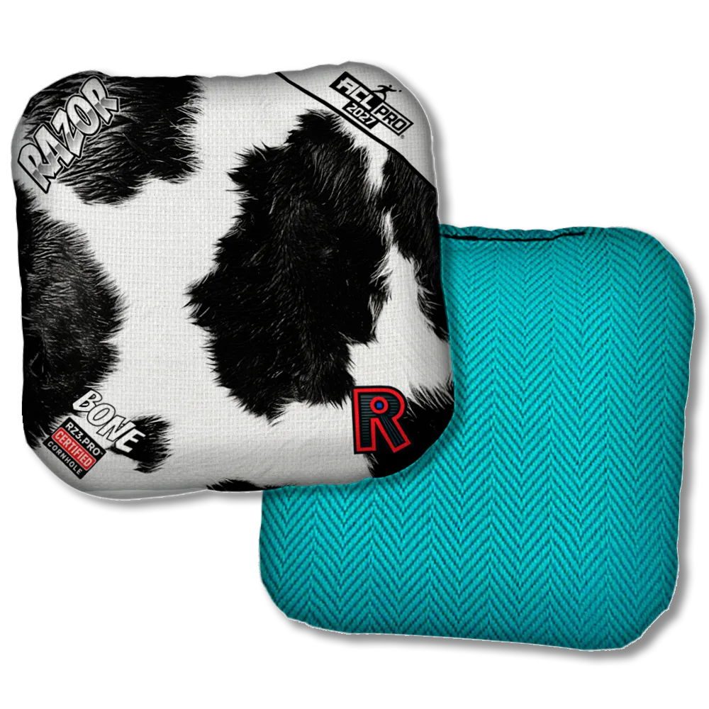 Bone PRO Cow Print Teal Back Product View