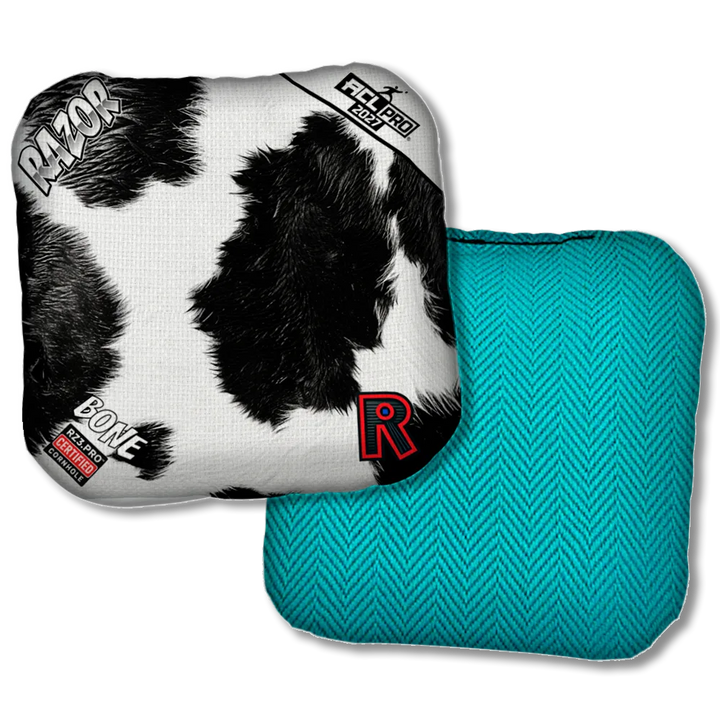 Bone PRO Cow Print Teal Back Product View