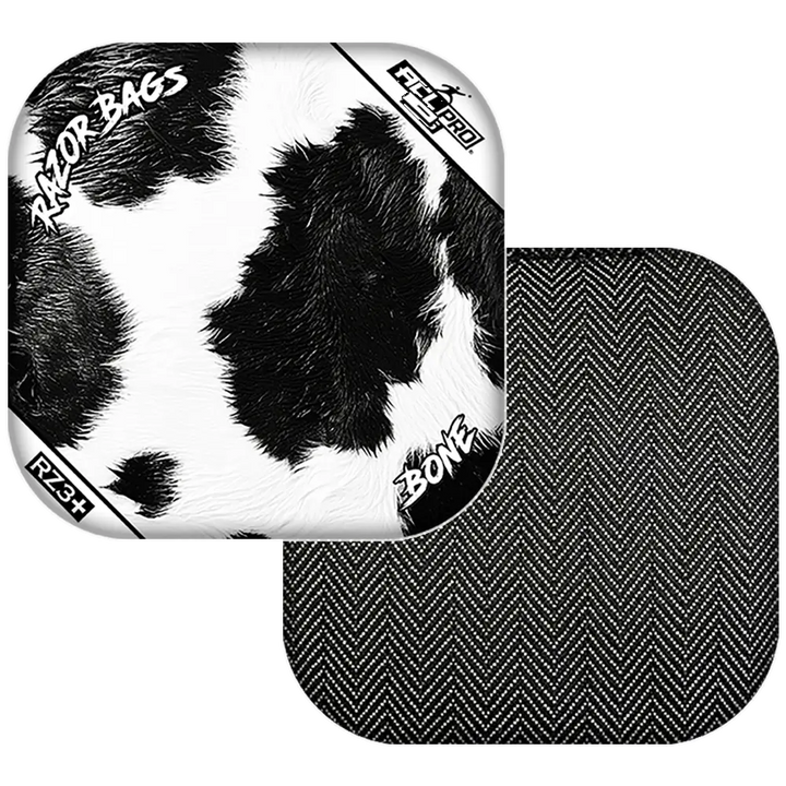 Bone | Cow Print | ACL PRO Razor Cornhole Bags