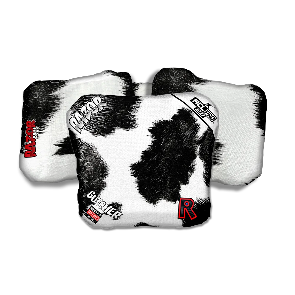 Butcher PRO Cow Print Cornhole Bags