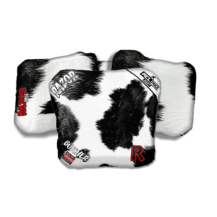 Butcher PRO Cow Print Cornhole Bags