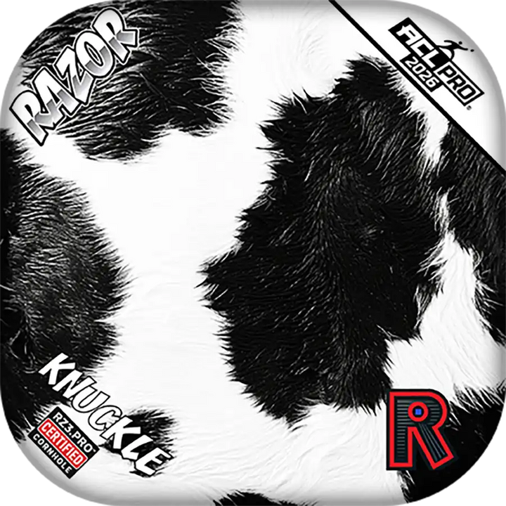 Knuckle | Cow Print | ACL PRO Razor Cornhole Bags