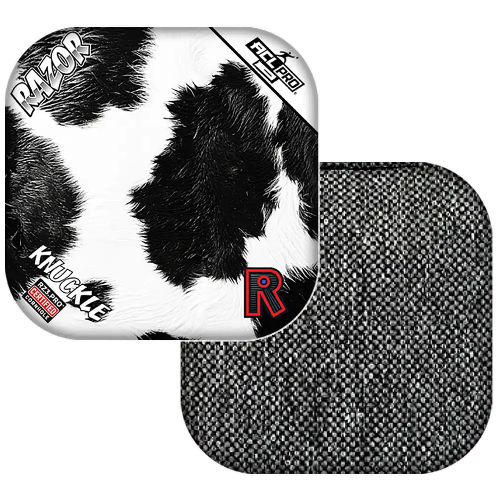 Knuckle | Cow Print | ACL PRO Razor Cornhole Bags