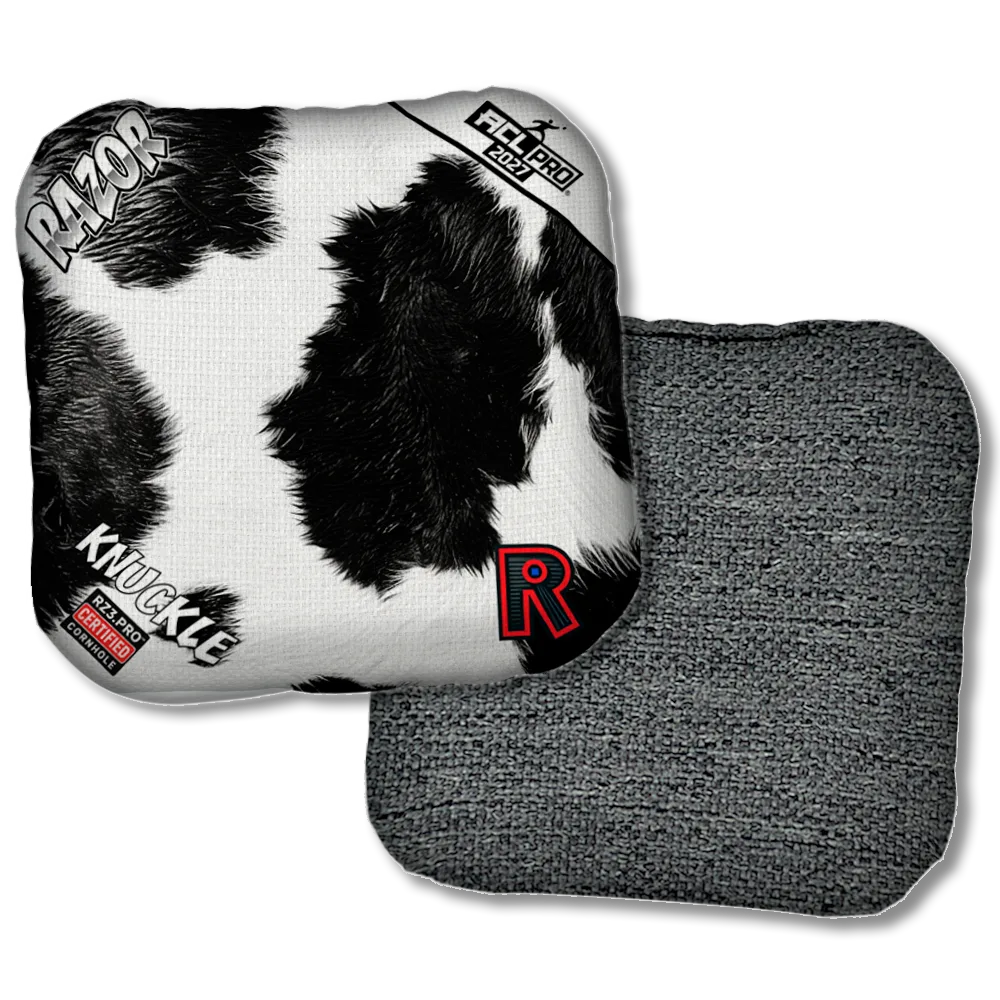 Knuckle PRO Cow Print Black Back Product View