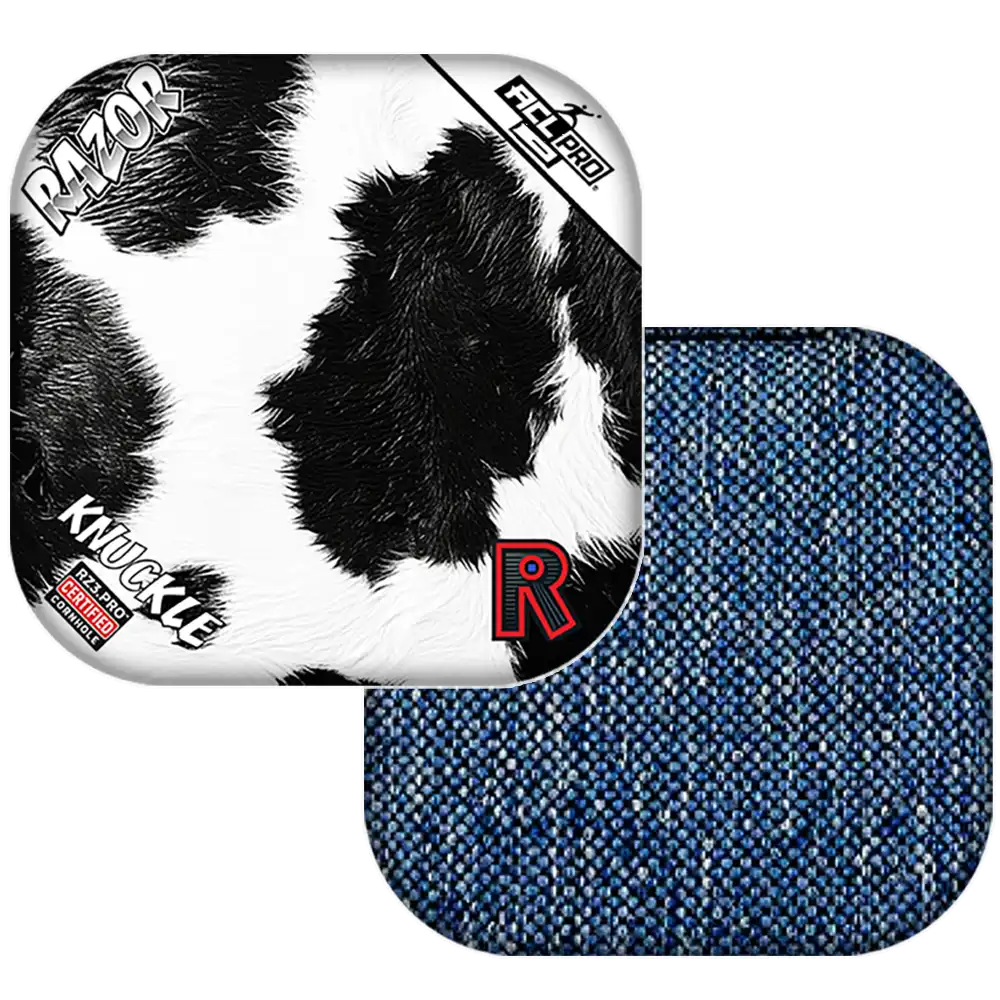 Knuckle | Cow Print | ACL PRO Razor Cornhole Bags