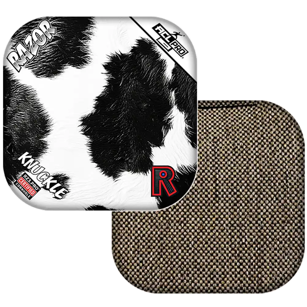 Knuckle | Cow Print | ACL PRO Razor Cornhole Bags