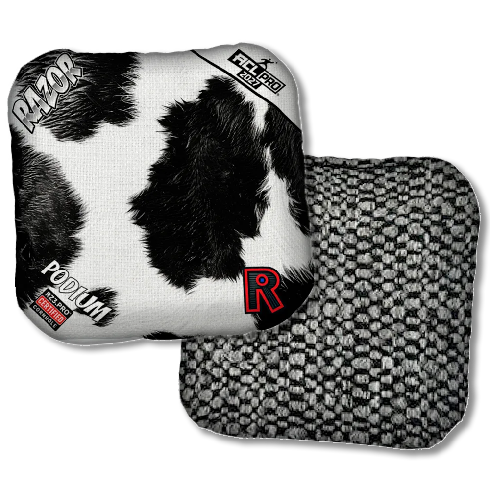 Podium PRO Cow Print Black Back Product View