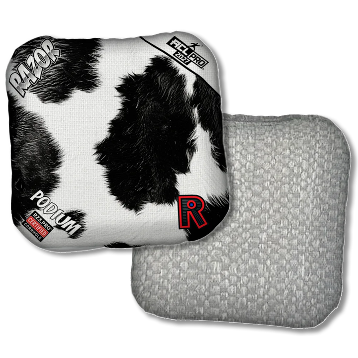 Podium PRO Cow Print Silver Back Product View