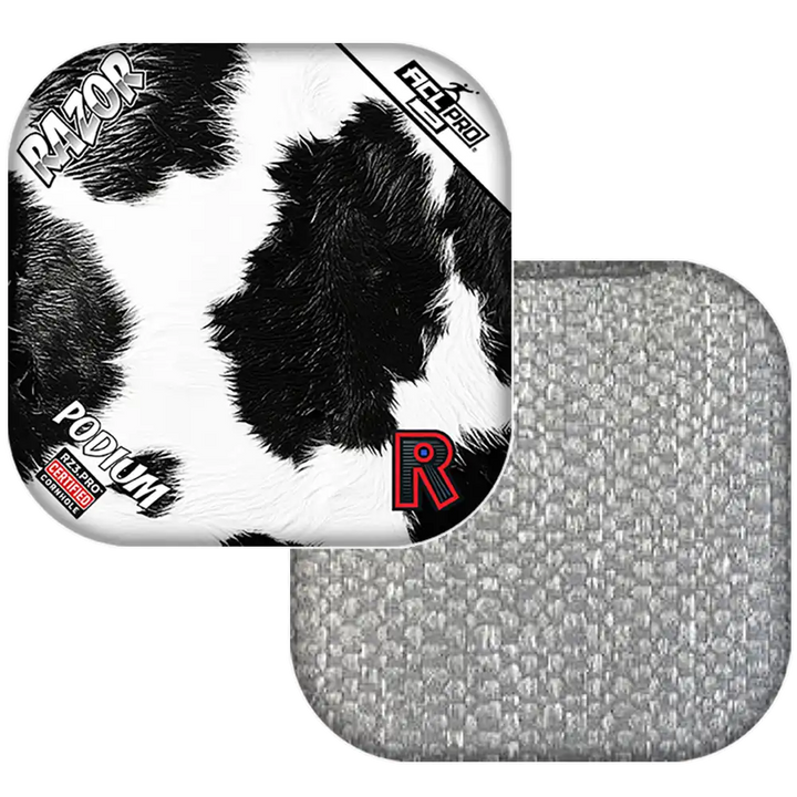 Podium | Cow Print | ACL PRO Razor Cornhole Bags