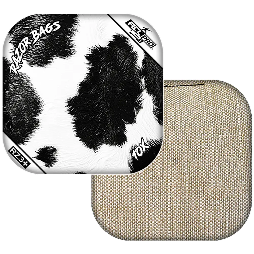 10X | Cow Print | ACL PRO Razor Cornhole Bags