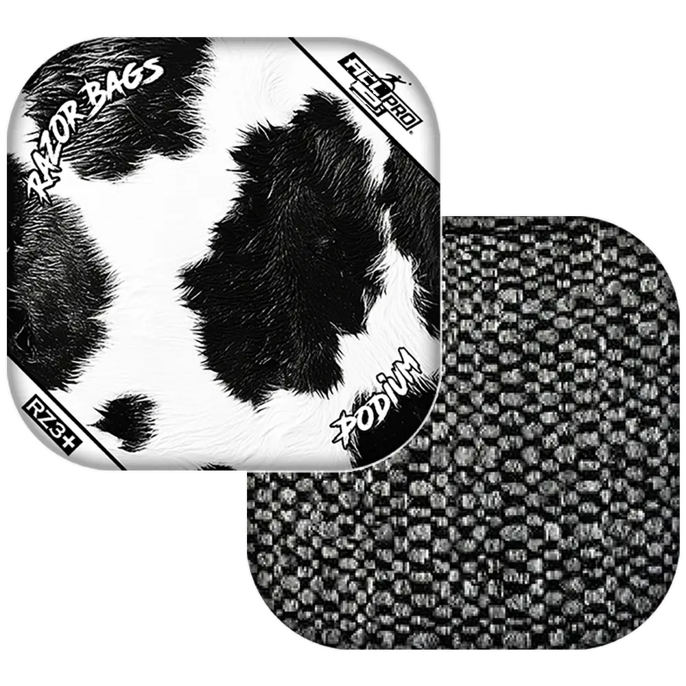 Podium | Cow Print | ACL PRO Razor Cornhole Bags