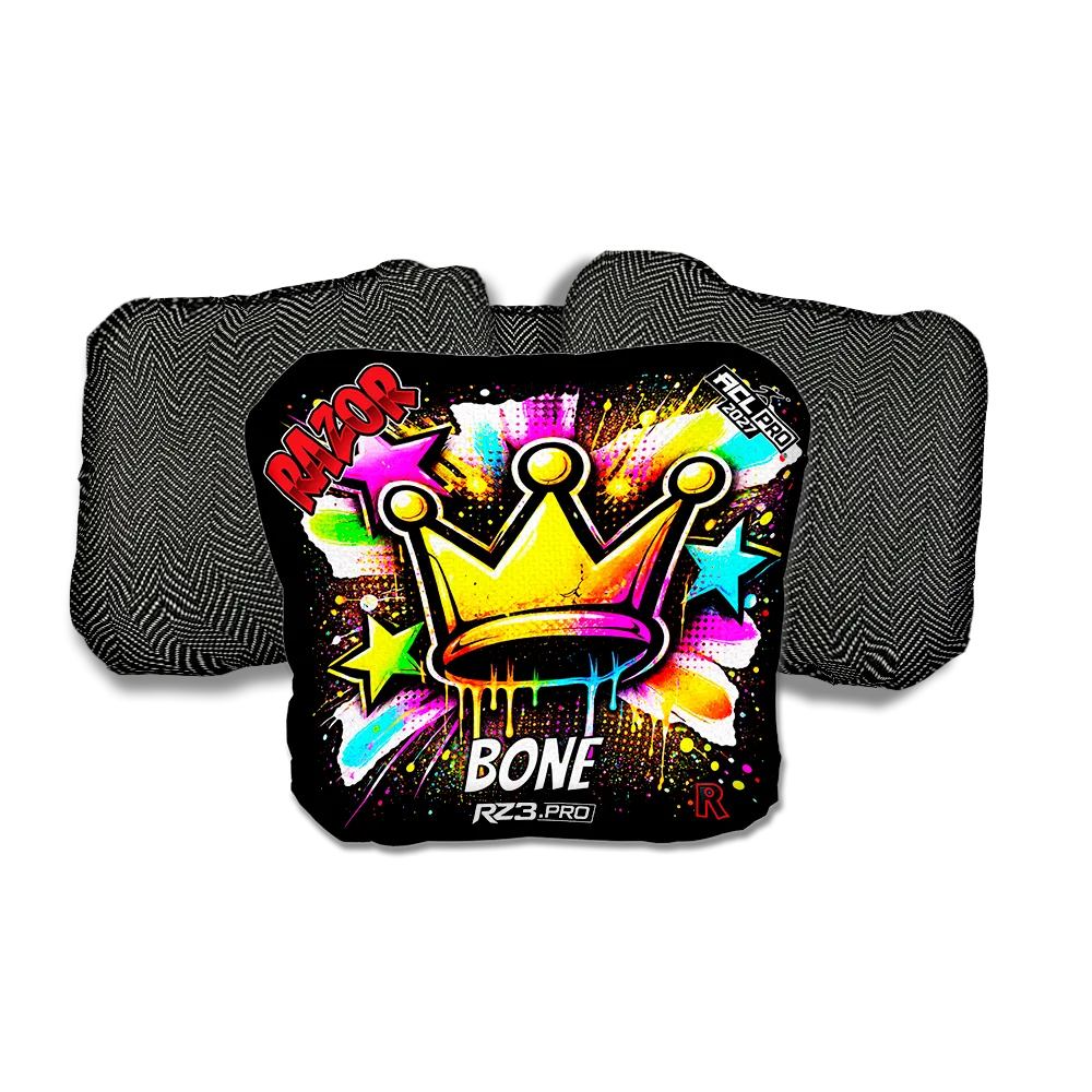 Bone PRO Crown SP Black Back Cornhole Bags