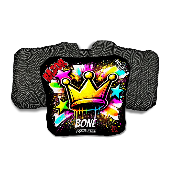 Bone PRO Crown SP Black Back Cornhole Bags