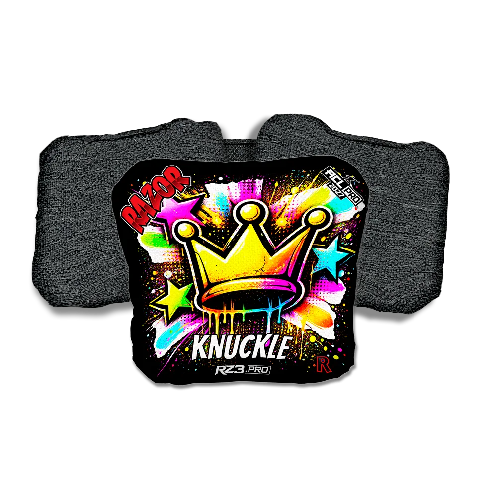 Knuckle PRO Crown SP Black Back Cornhole Bags