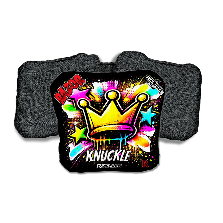 Knuckle PRO Crown SP Black Back Cornhole Bags
