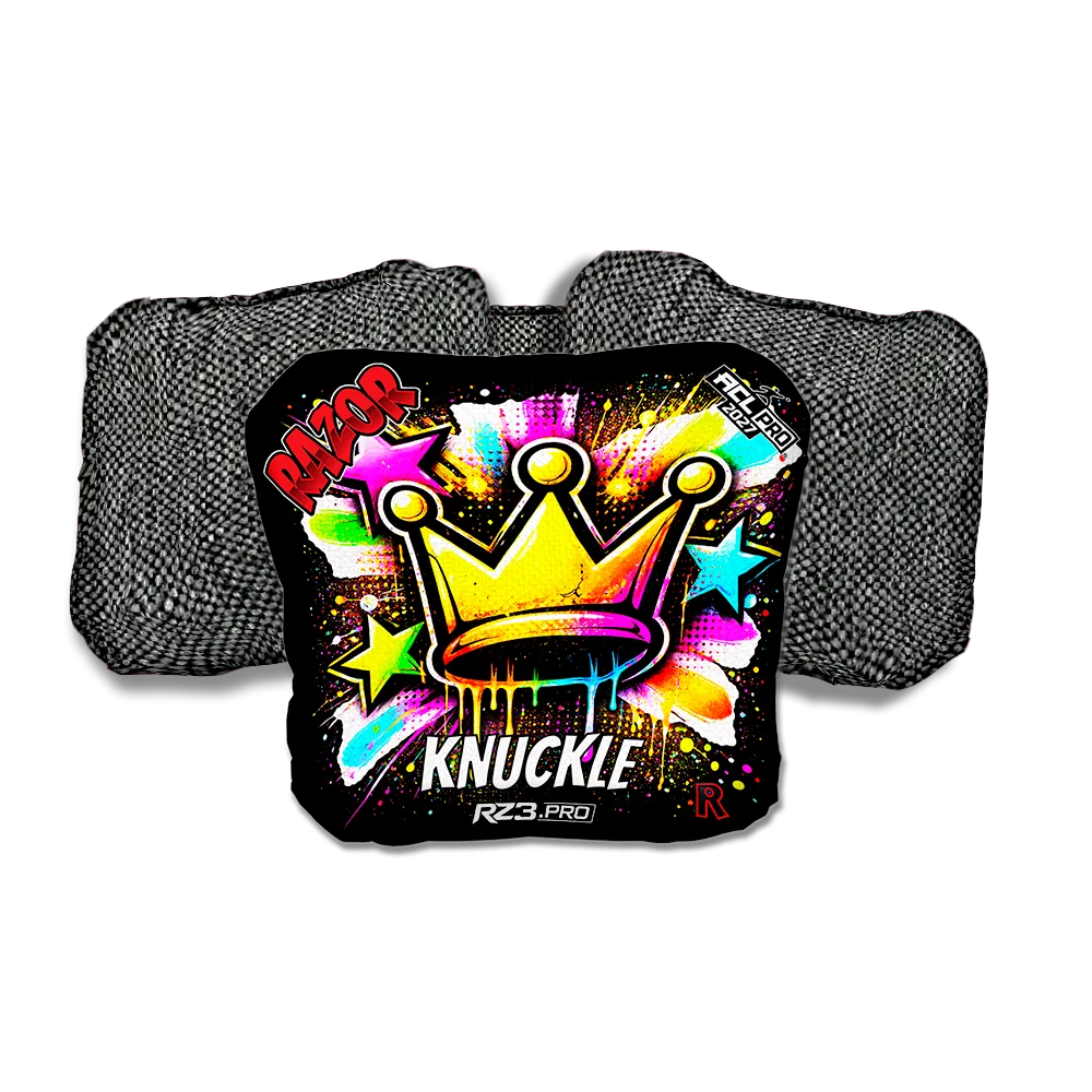 Knuckle PRO Crown SP Gray Back Cornhole Bags