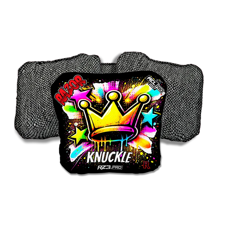 Knuckle PRO Crown SP Gray Back Cornhole Bags
