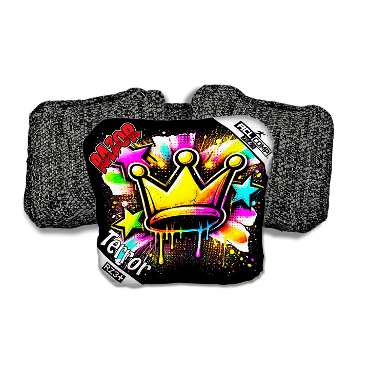 Terror COMP Crown SP Black Back Cornhole Bags