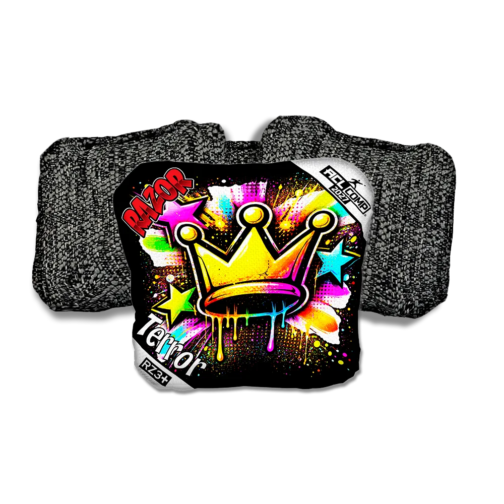 Terror COMP Crown SP Black Back Cornhole Bags