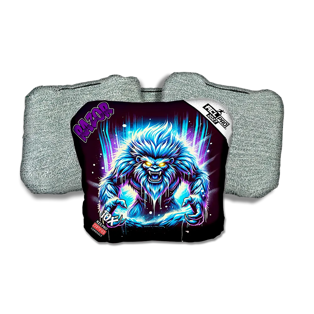 10 X PRO Cryo Rage Purple Series Light Back Cornhole Bags