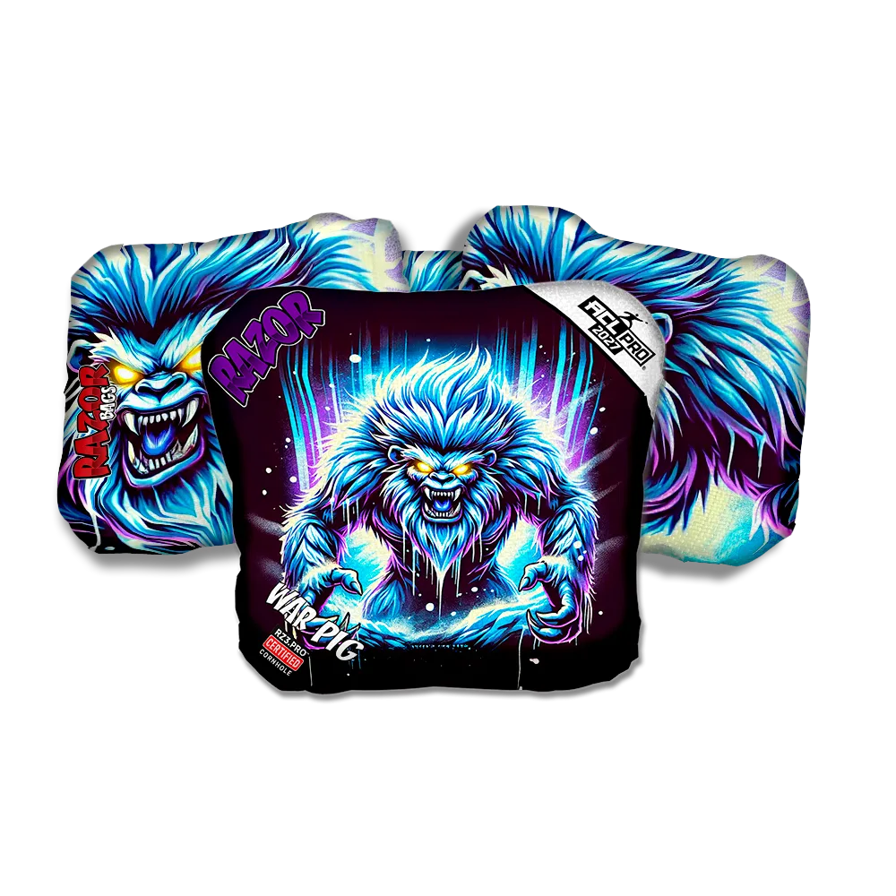 War Pig PRO Cryo Rage Purple Series Cornhole Bags
