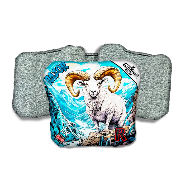 10 X PRO Alaskan Dall Sheep Light Back Cornhole Bags