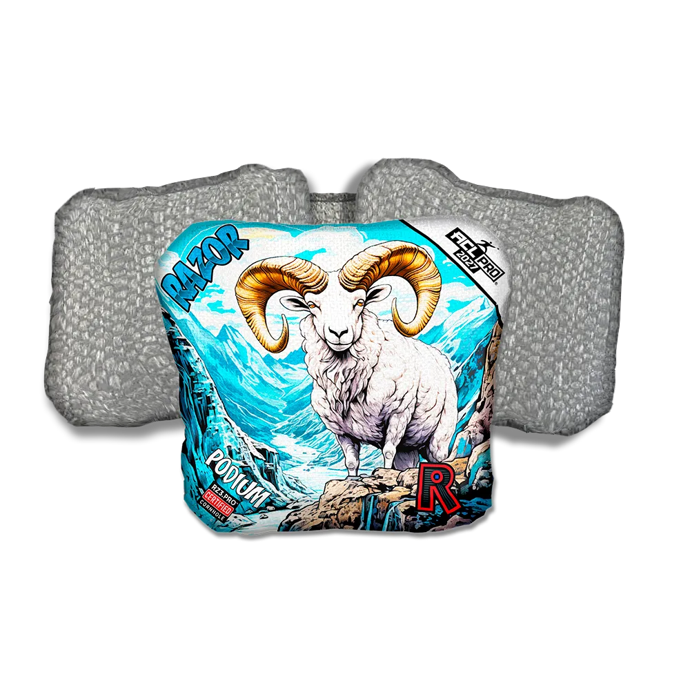 Podium PRO Alaskan Dall Sheep Silver Back Cornhole Bags